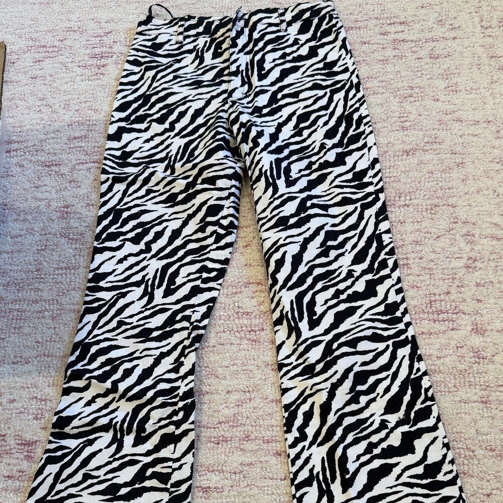 Motel Zebra Flare Pants